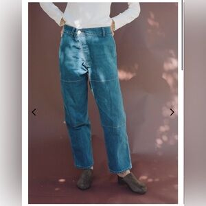 Emma Rothkopf Cross Front Hunting Pant Denim Timp Wash Utility USA 4